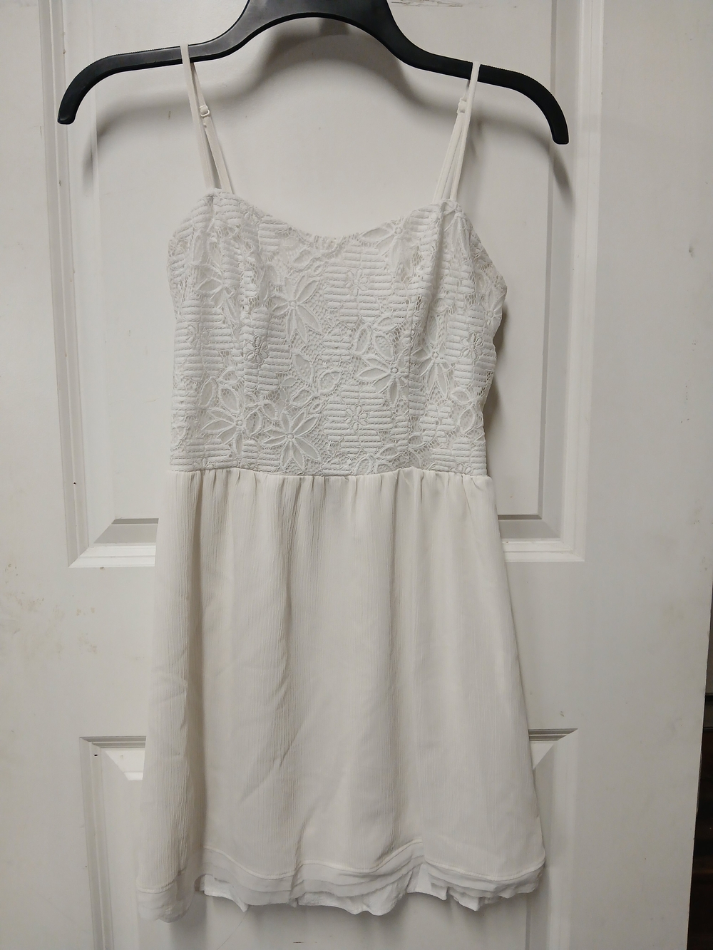 princess vera wang White Lace Bodice Midi Dress